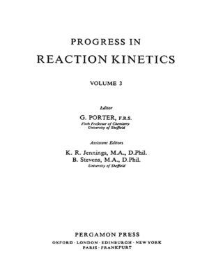 cover image of Progress in Reaction Kinetics, Volume 3
